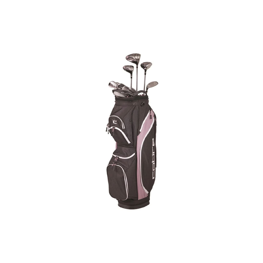 GWG-Cobra-Ladies-Fly-XL-11-Pc-Golf-Package-Set-(Graphite-Shaft)s Cobra Ladies Fly XL 11-Pc Golf Package Set (Graphite Shaft) 2025Ladies Right Hand- Black/Lilac Ladies Flex Cart Bag - Image 1