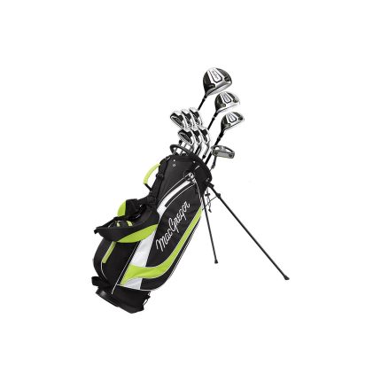 MacGregor Mens CG4000 Golf Package Set (Steel/Graphite) - 1 Inch Long Mens Right Hand Stand Bag