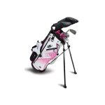 US Kids Ultra Light UL7-48 5-Club Golf Package Set Girls Right Hand- White/Pink