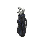 Ben Sayers M8 Cart Bag Package Set (Steel/Graphite) 2025Mens Left Hand Black/Grey Cart Bag