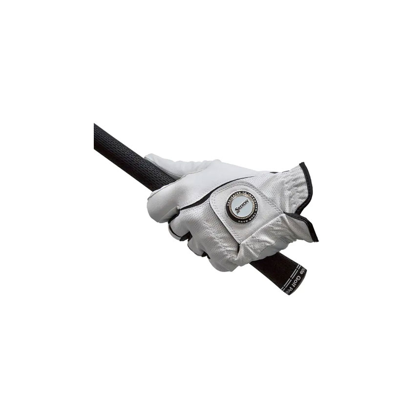 Srixon-Golf-Ladies-All-Weather-Ball-Marker-Glove Srixon Golf Ladies All Weather Ball Marker Glove Ladies Left Hand (For Right Handed Golfers)- White - Image 1