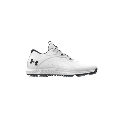 Under Armour Mens Charged Draw 2 SL Spikeless Golf Shoes Mens White/Black UK 8 Regular Fit