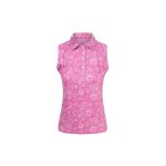 Pure Golf Ladies Trinity Sleeveless Polo Shirt - Azalea Pink