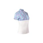 Pure Golf Truth Sleeveless Polo - Geo Flower Ladies