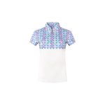 Pure Golf Truth Sleeveless Polo - Geo Flower Ladies - Image 2