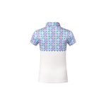 Pure Golf Truth Sleeveless Polo - Geo Flower Ladies - Image 3