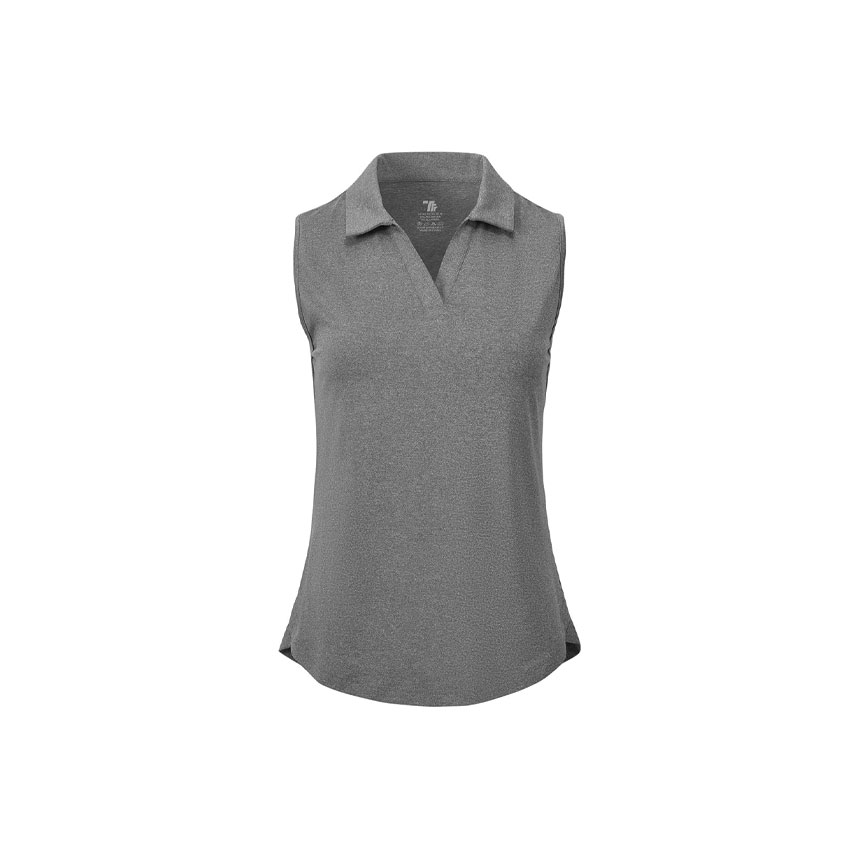 GWG-BGOWATU-Womens-Sleeveless-Golf-Polo-Shirts-Collared-V-Neck-Tennis-Tank-Tops-UPF-50-Quick-Dry-Lightweight-Dark-Grey BGOWATU Women's Golf Polo Shirts Sleeveless Collared 3 Buttons Tennis Tank Tops Dry Fit UPF 50+ Pickleball Outfits Lightweight - Image 1