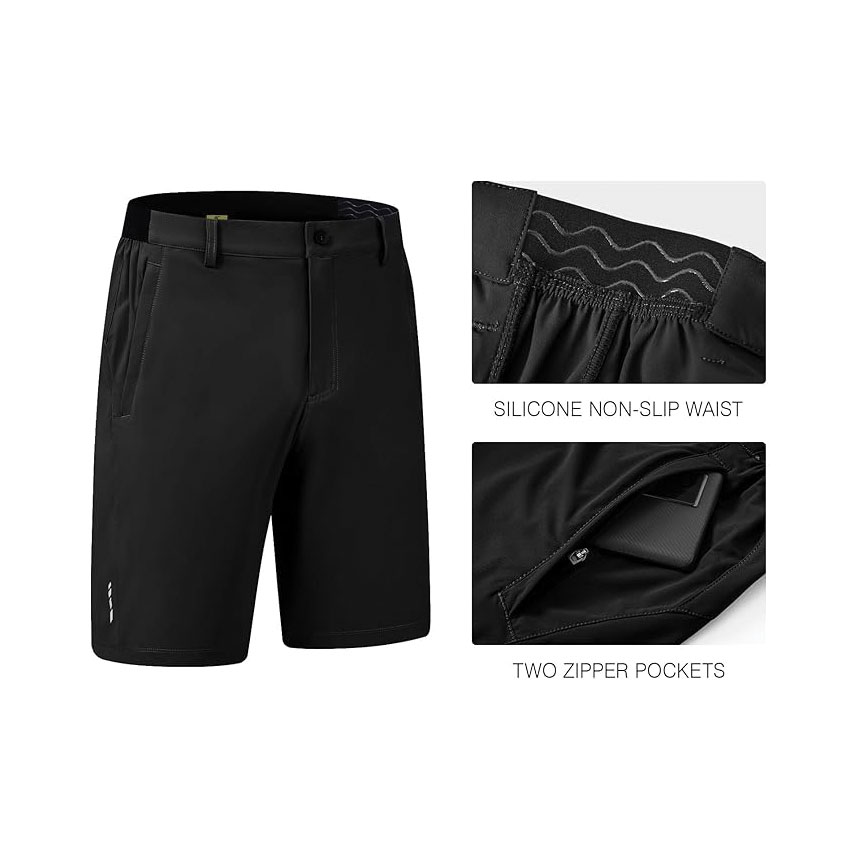 GWG-Rdruko-Mens-Golf-Shorts-Stretch-Dry-Fit-9-Lightweight-Casual-Dress-Work-Shorts-with-Pockets Rdruko Men's Golf Shorts Stretch Dry Fit 9" Lightweight Casual Dress Work Shorts with Pockets - Image 1