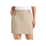 Willit Women's Golf Casual Skort Skirts UPF 50+ Quick Dry Zip Pockets Outdoor Hiking