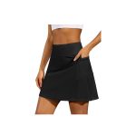 ATTRACO Women Tennis White Golf Skorts Skirts with Shorts Pockets Athletic  Skort Zipper - Image 2
