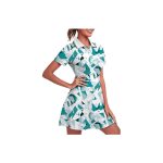 FKEEP Women's Golf Dress Tennis Workout Athletic Dress with Shorts/ Short sleeve/ Pocket - Image 2