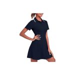 FKEEP Women's Golf Dress Tennis Workout Athletic Dress with Shorts/ Short sleeve/ Pocket - Image 5
