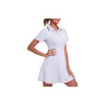 FKEEP Women's Golf Dress Tennis Workout Athletic Dress with Shorts/ Short sleeve/ Pocket - Image 7