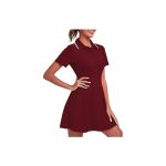 FKEEP Women's Golf Dress Tennis Workout Athletic Dress with Shorts/ Short sleeve/ Pocket