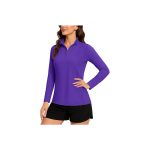 TACVASEN Women's Quarter Zip Pullover Long Sleeve Golf Shirts Sun Protection UPF 50+ Active Tops - Image 4