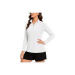 TACVASEN Women's Quarter Zip Pullover Long Sleeve Golf Shirts Sun Protection UPF 50+ Active Tops - Image 2
